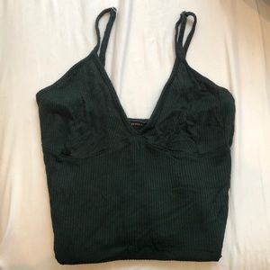 Forever 21 Dark Green Cami Bodysuit